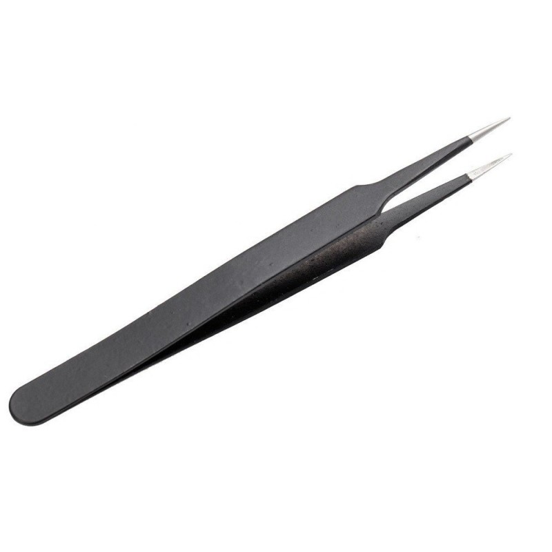 BLACK POINTED PRECISION TWEEZERS