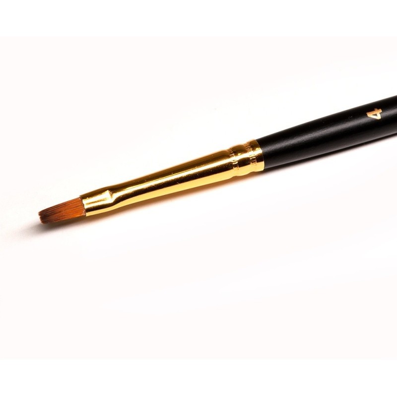 Pinceau Gel Deluxe Small Flat Kolinsky #4 - Accent Expression