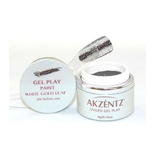 Gel Play™ Glitz White Gold Leaf - Accent Expression