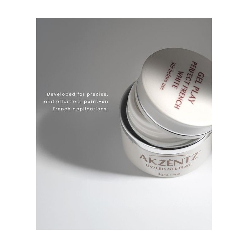 Gel Play  Perfect French - White French Manicure Akzentz Gel - Accent Expression